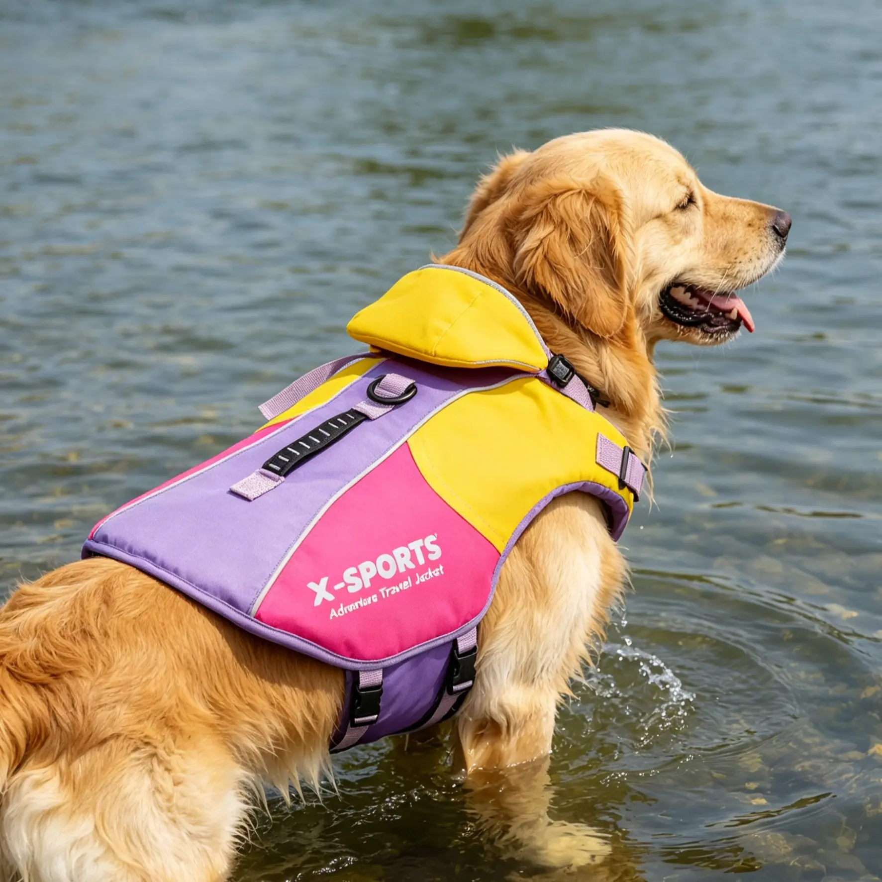 Dog clothing, animal clothing, big dog swimming suit, big dog life jacket, small and large pets can wear small animal swimming suit, handheld trial, big dog clothing, small dog diving suit, life jacket, British style clothing, Outdoor