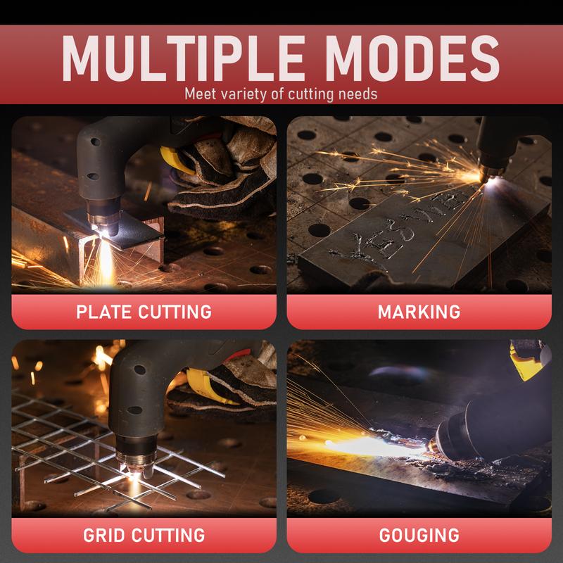 YESWELDER CUT-55DS-NHF-PLUS 110/220V Plasma Cutter 55Amp | Non-HF Start & Non-Touch Pilot Arc | Multifunctional Metal Cutting Machine for Quick Plate/Grid Cutting, Gouging & Marking