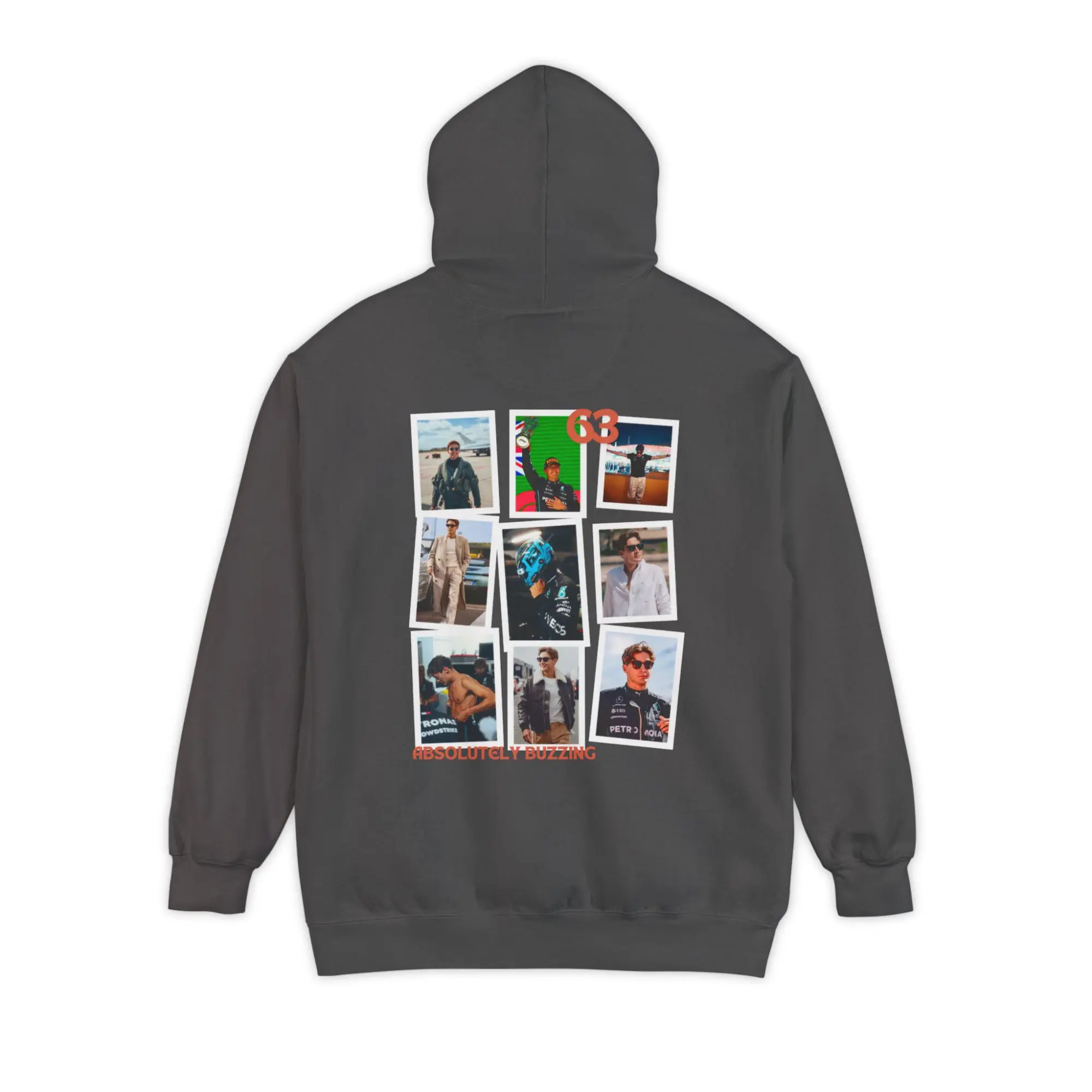 Formula 1 George Russell Vintage Racing Fan Hoodie, Podium Pursuit Gift, Unisex Pullover Sweatshirt, Racing F1 Apparel, Track Racing Hooded