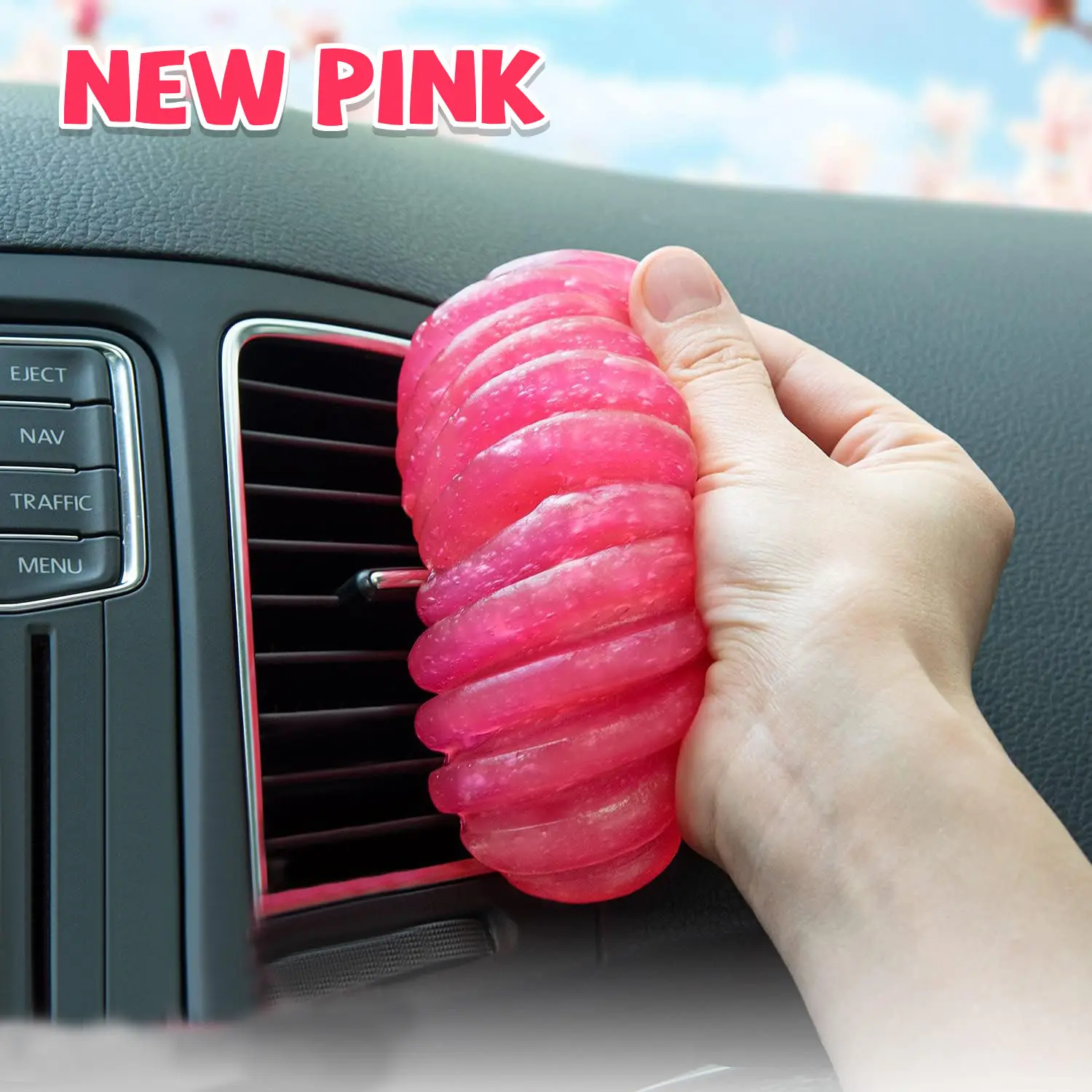 Car Cleaning Gel Detailing Putty Car Putty Auto Detailing Tools Car Interior Cleaner Cleaning Slime Car Accessories Keyboard Cleaner Rose/NT WT: 5.6 oz (160 gr)