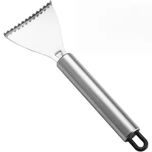 2-piece Stainless Steel Fish Scale Planer, Multifunctional Fish Scale Remover with Cutting Function, Kitchen Utensils, Kitchen Gadgets