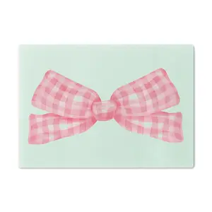 Adorable Bow Design Tempered Glass Cutting Board | Cute Kitchen Accessory | Perfect Gift for Home Cooks