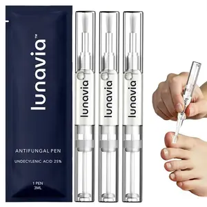 3 PACKS Lunavia Antifungal Pen - UNDECYLENIC ACID 25% - Cures Most Athlete’s Foot, Jock Itch, and Ringworm-3ml each
