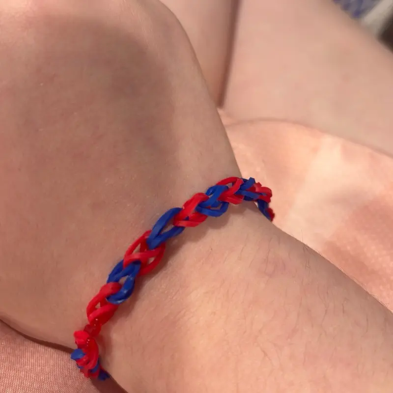 Sonic Bracelet - Red and Blue Woven Design Accessory