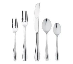 Mepra 5 Piece Stainless Steel Natura Flatware Set