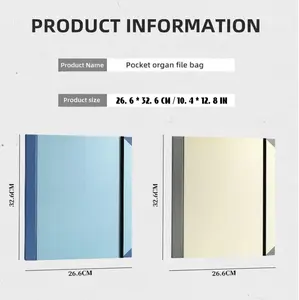 Document Organizer – Acid-Free Important File Folder with 10 Pockets, Expandable File Folio for Home Legal Medical Records, Binder with Guided Labels for Birth Certificate Passport