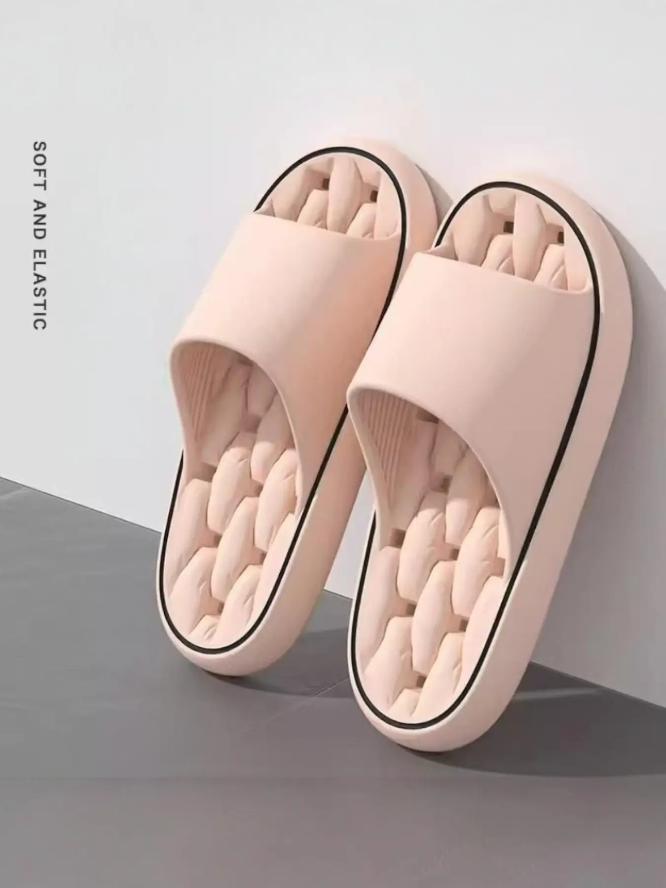Printed Casual Fashion Simple Slippers, Footwear, Soft Slide Footwear, Anti-Slip Lightweight Indoor Home Shoes, Summer Beach Slippers, Sliders Shoes, Soft Sole Slippers, Suitable for All Seasons