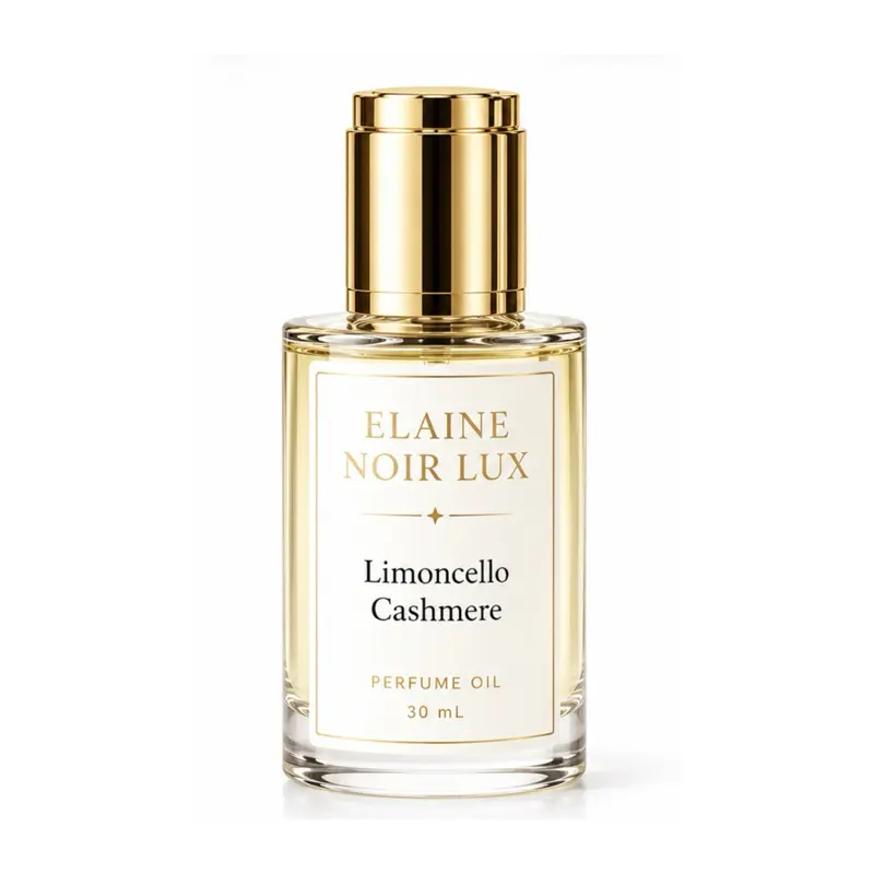 ELAINE NOIR LUX Perfume Oil - Italian Limoncello, Vanilla, Cashmere Musk Fragrance - 30 mL