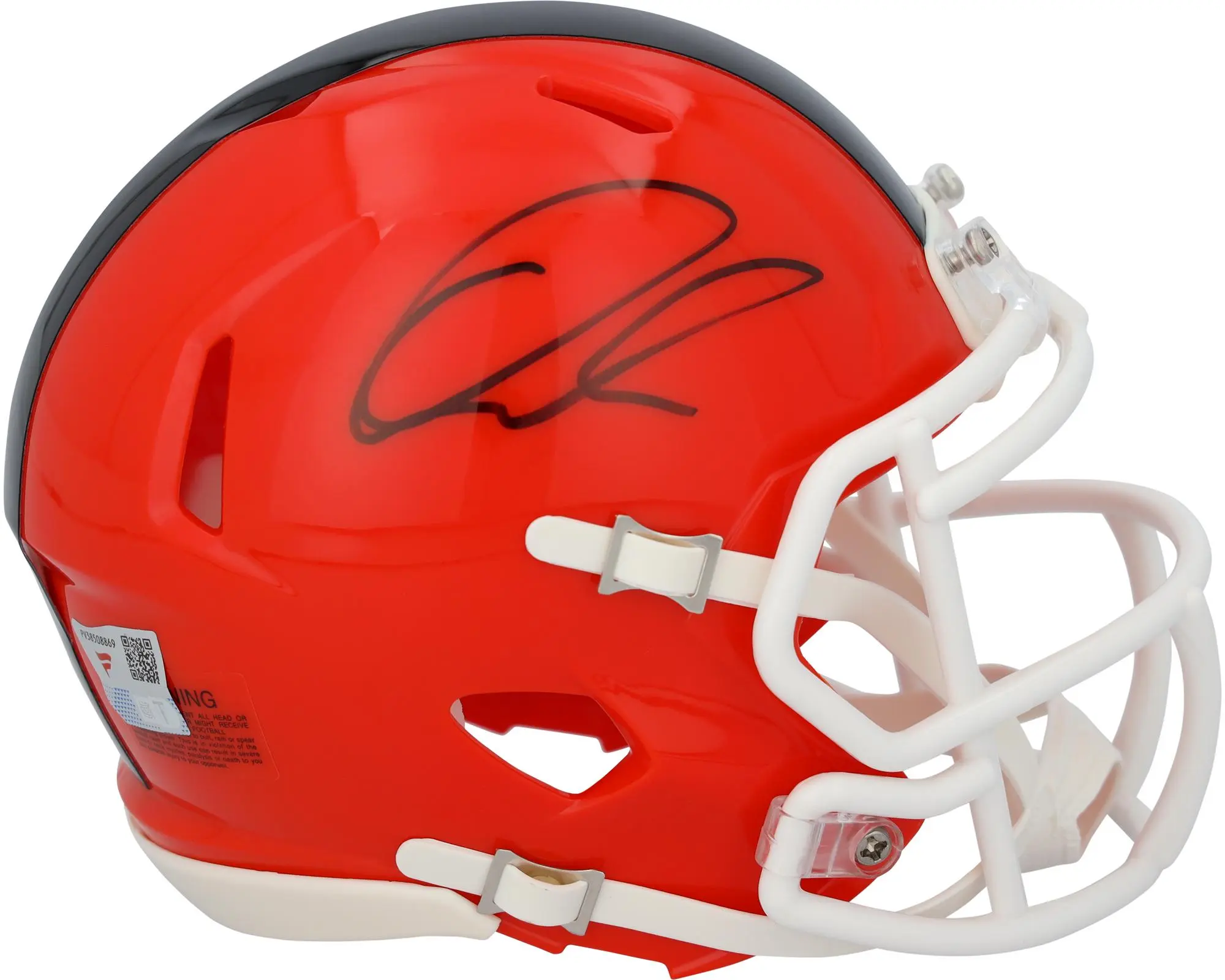 Quinshon Judkins Cleveland Browns Autographed Riddell Speed Mini Helmet - Fanatics Authentic Certified