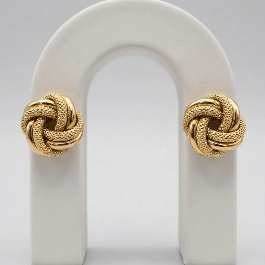 10K Gold Love Knot Earrings