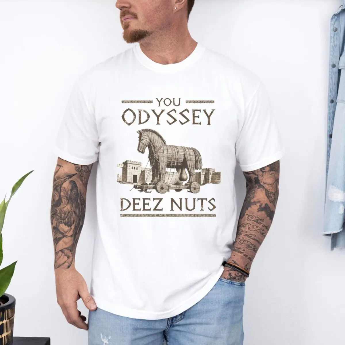 You Odyssey Deez Nuts T Shirt, Funny Movie Joke Graphic Tee, Hilarious Meme Shirt, Gift For Men And Women, Unisex Short Sleeve Tee, Graphic Round Neck Tee