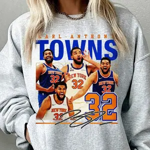 Vintage 90s Anthony Towns Basketball Sweatshirt, Retro Bootleg Style Game Day Shirt For Fan
