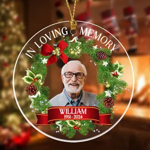 Personalized Christmas Ornament - Memorial Gift For Family - In Loving Memory Ornament - Dad, Mom, Grandma, Grandpa, Dog, Cat, Pet Memorial Gifts, Sympathy Gifts