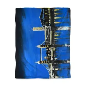 360 Stand Twin Size Machine Washable Duvet Cover - Blue London Skyline Design, Soft & Cozy, Enhances Sleeping Experience, Highlights Architectural Beauty, Bedroom Decor Ideas, Bed Accessories, Ideal for Travel Enthusiasts, Soft And Cozy, Bedding