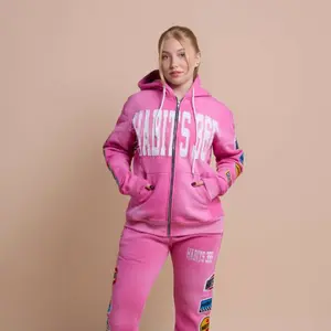 LIMITED EDITION: Pink Appliqué Hoodie – Cozy Luxe Streetwear | Standout Stitching | Rare Drop