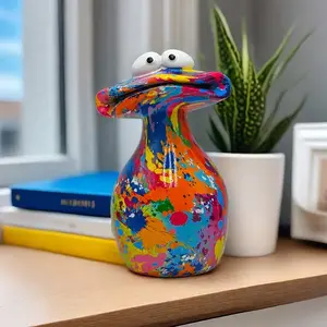 Enchanting Large Mouth Frog Resin Figurine, Multifunctional Decorative Decoration for Bookshelf, Living Room, Office, Garden, Christmas Spring Home Decor