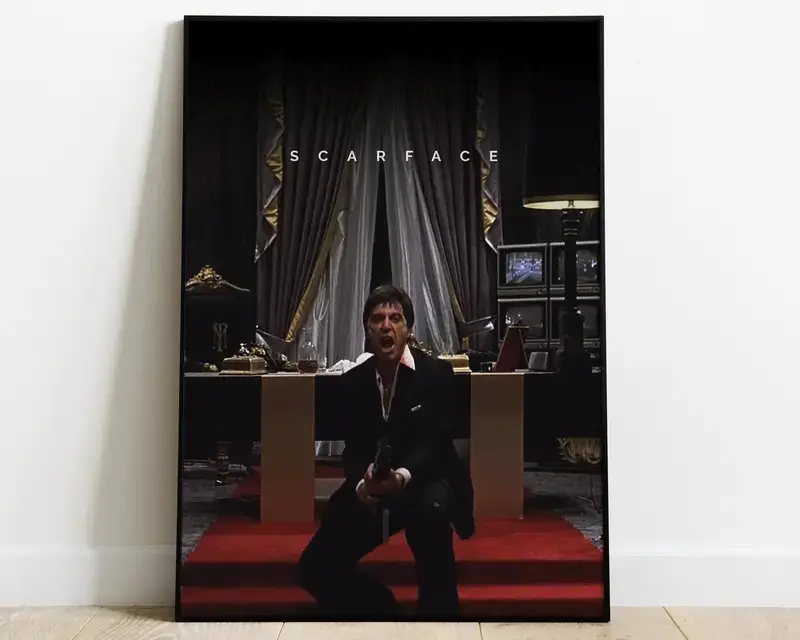 *Scarface* movie poster — glossy decorative print / wall art, poster