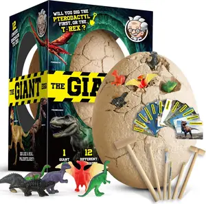 Ancient African dinosaur eggs with 12 Unique Large Surprise Dinosaur Educational STEM Toys (Aged 5-12)