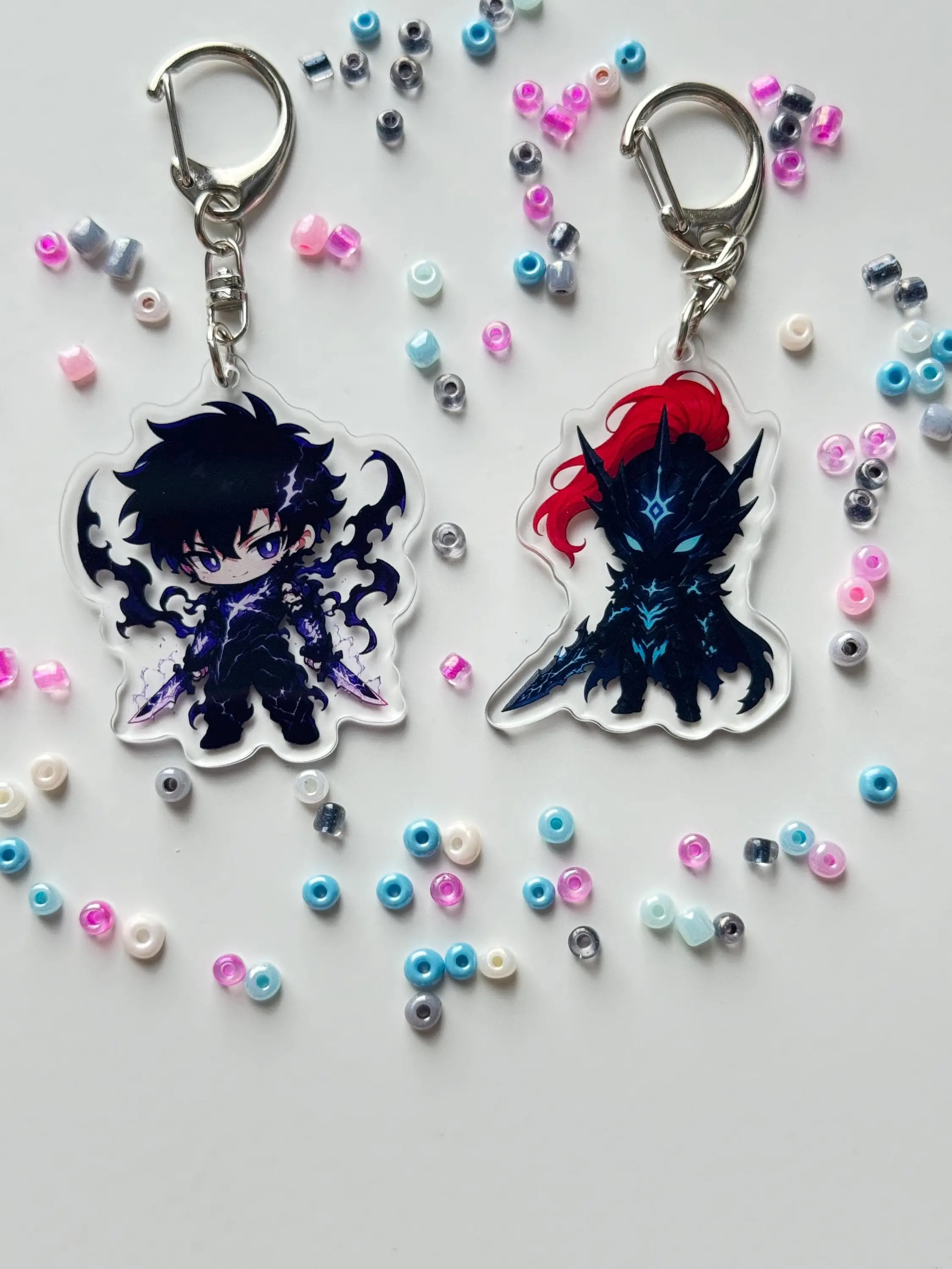 Anime inspired acrylic keychains