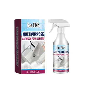 Jue-Fish Bathroom Foam Cleaner, Clean Bath Glass Door Stains And Scale Cleaning Cleaner