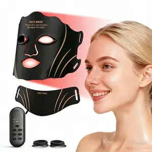 led  mask 7-in-1 Wireless LED Photon Mask – Multi-Color Light Therapy for Face & Neck, Anti-Aging & Lifting, Rechargeable Home SPA Device Light Therapy Mask Infrared Red Light Therapy Mask machine beauty facial reglow