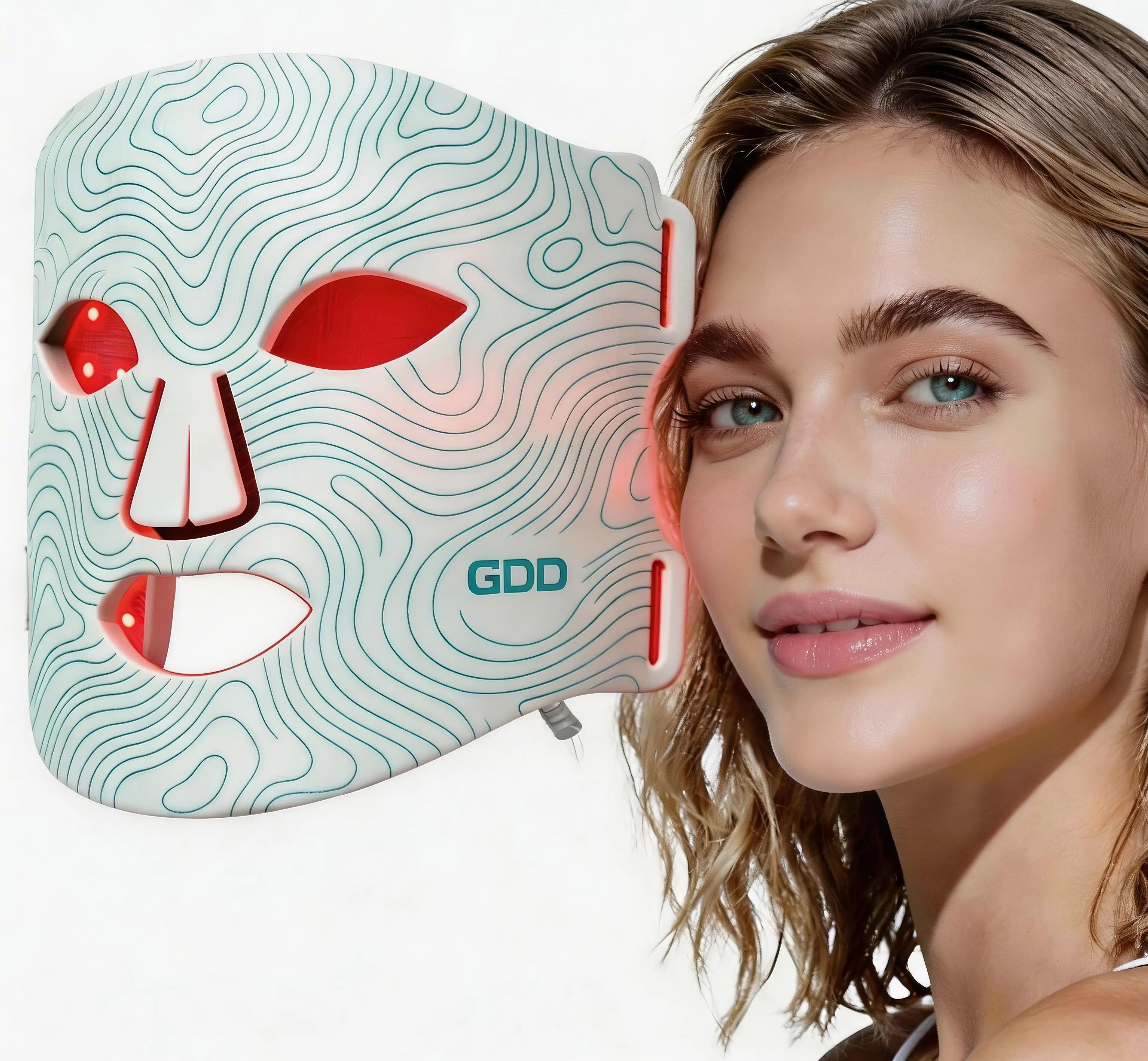 GDD LUMIQI LED Face Mask FDA Certified Red & Near-Infrared Light Therapy for Home Use Professional LED Therapy at Home Safe Effective