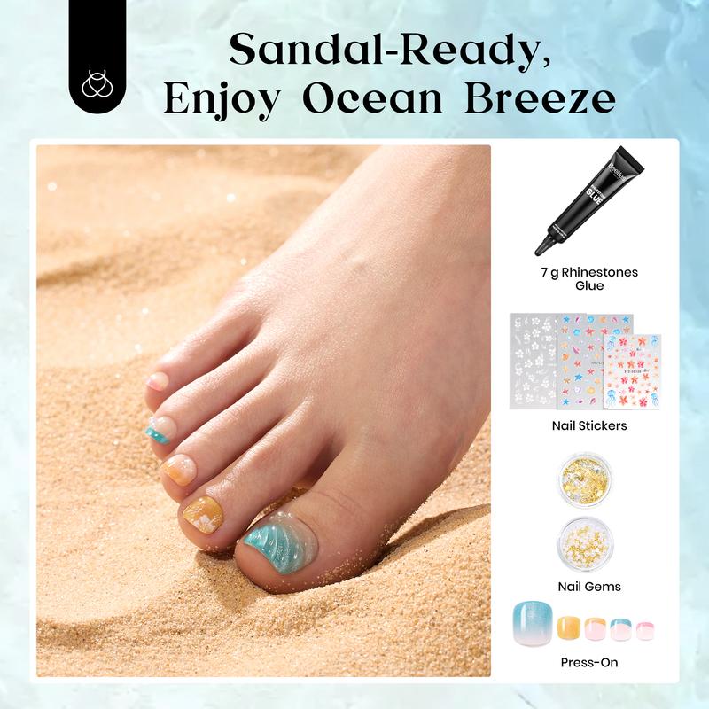 Beetles X Press Plus Nail Tips Kit - Toe Nail Finge Nail French Tip Pink Brown Short Square Almond Shape Natural Acrylic Nail Tips for Effortless Beauty & DIY Manicures - Frenchtipnails Fall Nail Halloween Nail Black Friday Winter Nail Christmas Gift