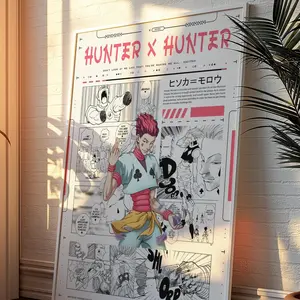 Hunter x Hunter Poster - Hisoka Morrow Poster - Hxh Hisoka Poster - Hunter x Hunter anime poster - Hunter x Hunter Hisoka Wall Art - Manga