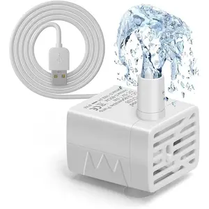 Water Fountain Pump Ultra-Quiet USB 5V Submersible Pet Drinking Fountain Replacement Pump IPX8   Water Dispenser Pump
