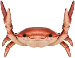 Red Creative Crab Pen Holder Weightlifting Crabs Pen Stand Storage Rack Office Home Desktop Decoration,Desk Supplies Holders and Dispensers Crab,Pencil Holders