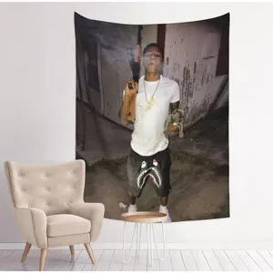 YoungBoy Never Broke Again Gift Colorful Bedroom Tapestry 30*40 inches Wall Decor funny tapestry