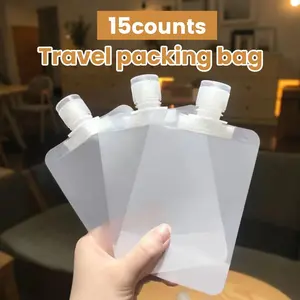 15 PCS Travel-sized lotion dispenser, large capacity cosmetics and shampoo dispenser, convenient storage set with squeeze-type dispensing bottles.