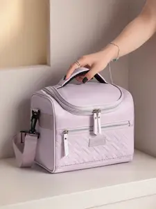 Large-Capacity Insulated Lunch Bag - Zippered Compartments, Multi-Functional Adjustable Shoulder Strap, Portable Durable Cooler Bag for Camping, Work, Travel