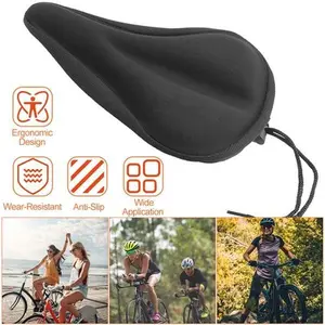 Bike Seat Cover Anti-Slip Comfortable Bicycle Padded Saddle Cover Wear Resistant Soft Gel Cushion For Narrow Bike Seats Mountain Bike Seat-1301 supplier