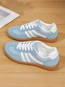 Women's PU Leather Sneakers, Classic Design Casual Shoes, Comfortable Walking Shoes for Daily Wear and Outdoor Activities