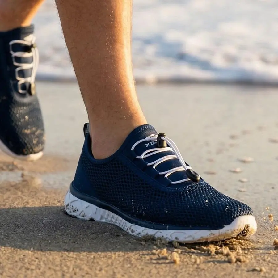 ALEADER Men's Lightweight Quick-Dry Breathable Water Shoes for Beach, Pool, Sea & Outdoor Sports   Non Slip Watershoes