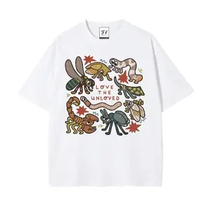 Love The Unloved Insect Lover Shirt S~5XL Oversize Unisex Washed T-Shirt for Women and Men's Unisex Fit Batik Cotton Oversize Streetwear Menswear Super Soft Pre-Shrunk