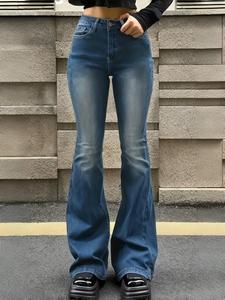 women's plain button flare leg jeans, regular fit casual fashion style bell bottom denim pants for lady daily outdoor wear, women bottoms for fall & winter, womenswear, high waist flared pants for women, women jeans