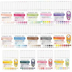 Acrylic Paint Marker Pen (126pcs/set), Large Capacity Acrylic Paint Marker Pen, Art Supplies for Students, Drawing Supplies, Acrylic Markers