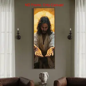 Jesus Painting, Canvas Wall Art Print without Frame, Religious Art Figure, Wall Art for Home Living Room Bedroom Office, Home Decor, Poster, Artwork