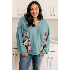 Southwest Sunrise Patchwork Hoodie