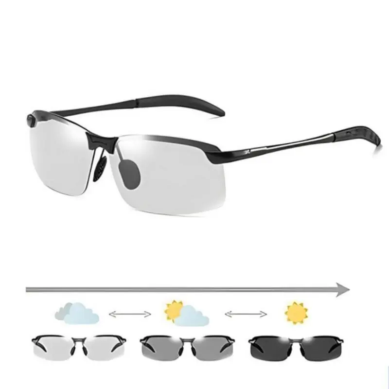 Paleshy Photochromic Polarized Sunglasses with Photochromic Lens - UV Protection, Lightweight, for Adult Multi-Sports & Night Driving, Enhancing Visibility & Improving Clarity (Party Bag Gift for Home/Festive Use)