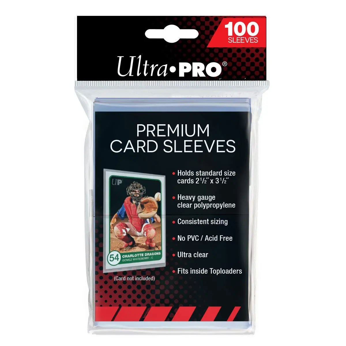 Ultra Pro - Premium Clear 100ct. Card Sleeves to Protect Sports Cards,  Baseball / Football Cards, and Collectible Cards, Standard Size - TikTok  Shop