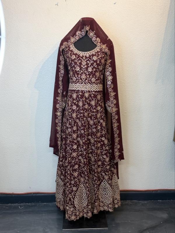 Designer Heavy Embroidered Bridal Lehenga or Anarkali Suit for Traditional Indian Weddings Women's Dress