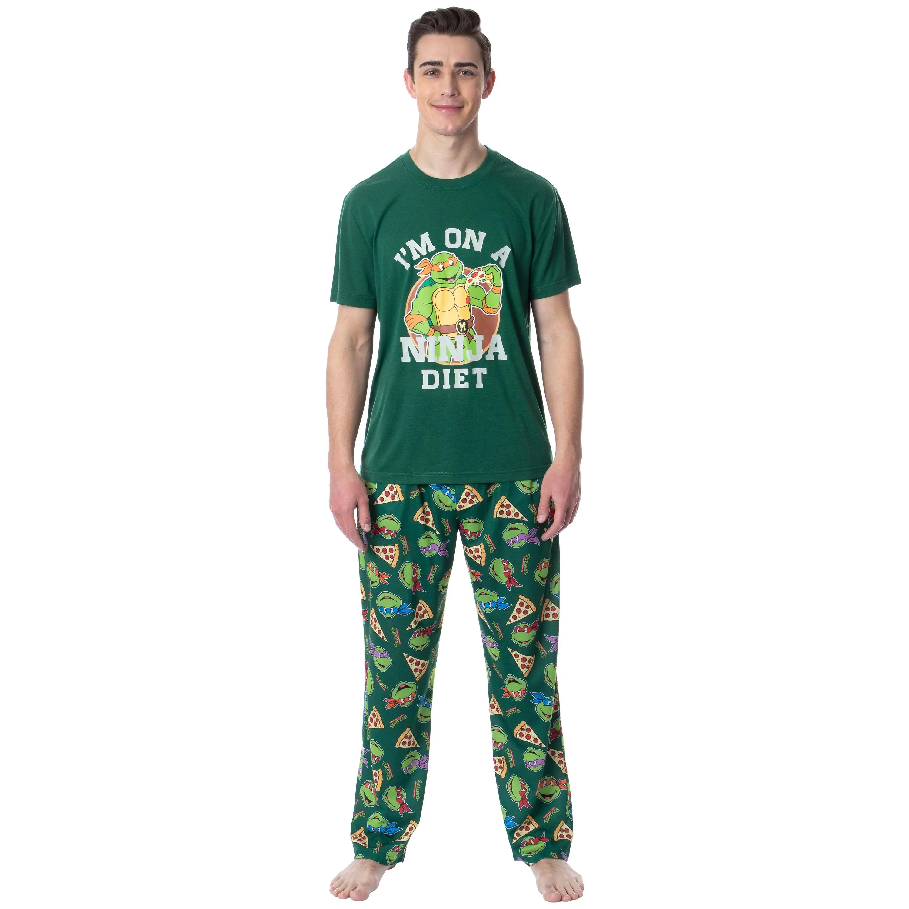 Teenage Mutant Ninja Turtles Mens' Ninja Diet Sleep Pajama Set