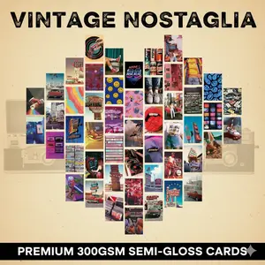 50PCS Aesthetic Wall Collage Kit for Bedroom Decor | Trendy Photo Art Prints for Teens Gen Z | Grunge Y2K Vintage Pink Coquette Styles | DIY Wall Art Poster Kit for Dorm Essentials | Multiple Styles for Room Makeover