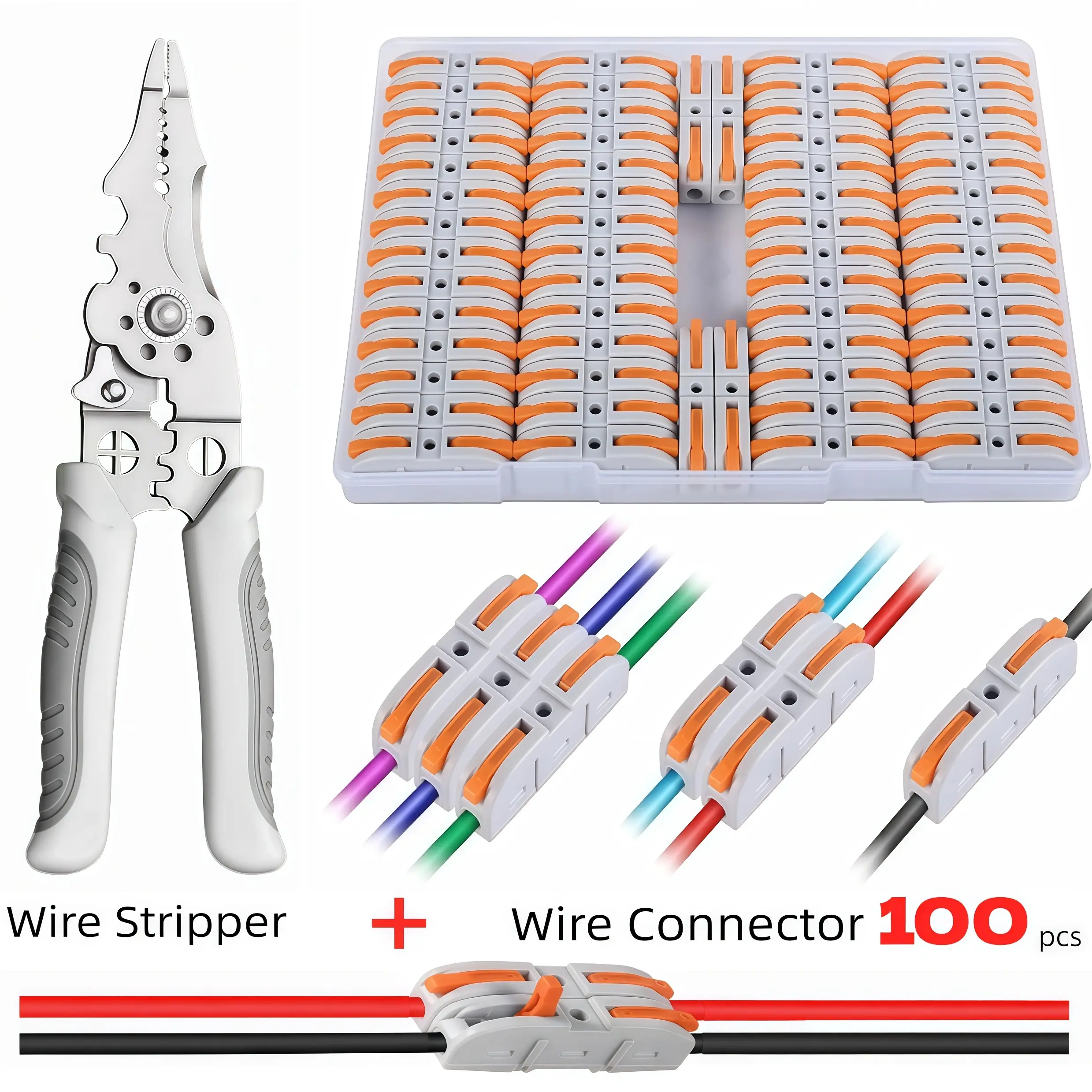 100pcs+Wire Stripper