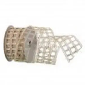 2.5"X10Y KNITTED METALLIC NET RIBBON"
