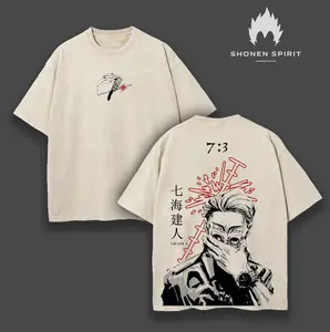 Retro Heavy Limited Kento Nanami - Jujutsu Kaisen Anime Double Printed Vintage  Washed Tee Unisex Oversize Anime Manga Washed Heavyweight Cotton T-shirt, Gift For Anime Fan, Anime Lover