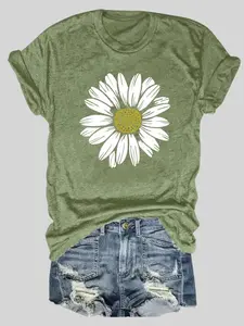 Women's Womenswear Floral Print 2025 T-Shirt, Ladies Summer Outfit, Gift For Women, Mothers Day Gift, Gift For Girl Friend, Full Size, Full Color